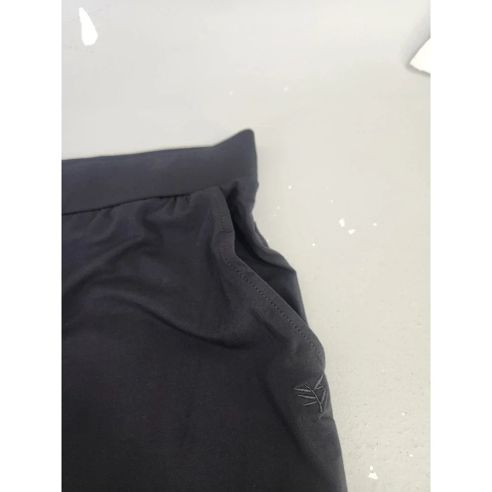 Cozy Earth Bamboo Lounge Shorts Mens XXL Black Drawstring Pockets Breathable
